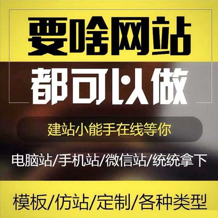 网站建设制作网页设计定制全包做网站搭建商城模板源码仿站开发